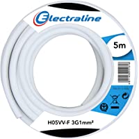 Electraline 11720 Cable Unipolar H05 VV-F 3G1 5M Blanco